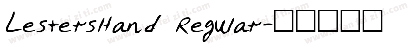 LestersHand Regular字体转换